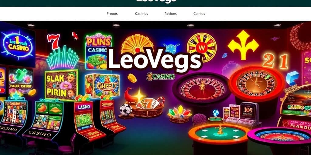 Colorful casino games at LeoVegas Casino.