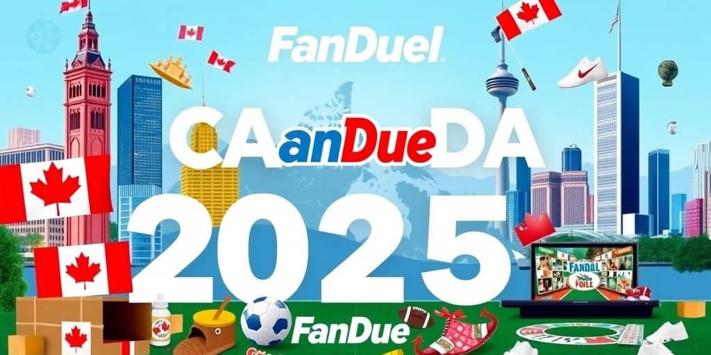 Collage of Canadian landmarks and sports gaming elements.