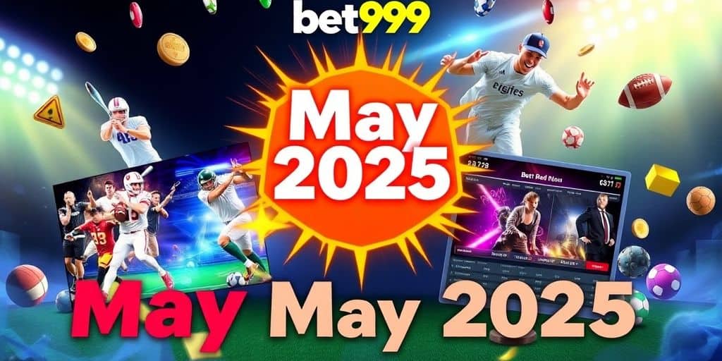 Colorful promotional image for Bet99's May 2025 promotion.