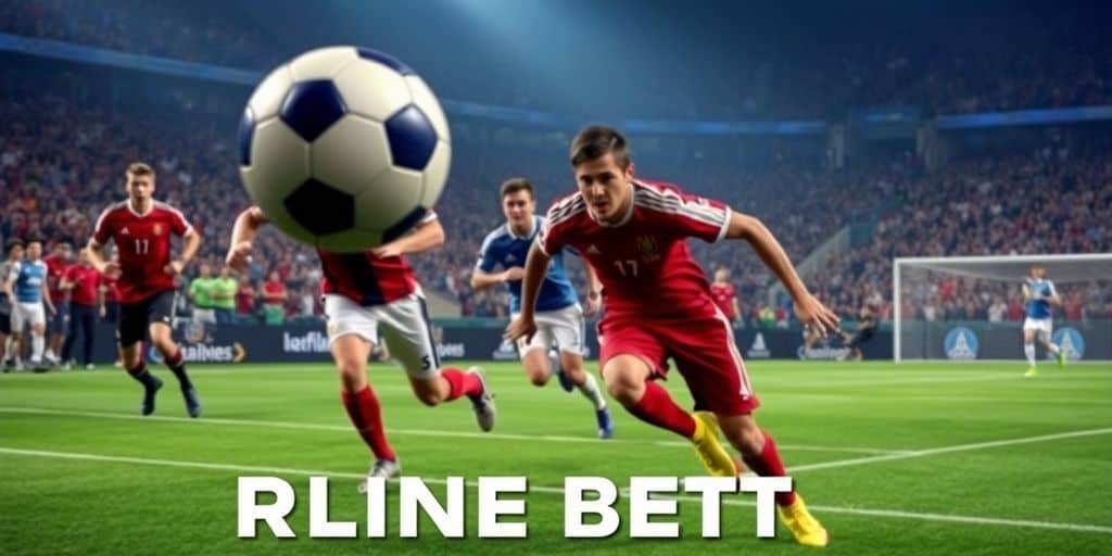 Exciting football action with players and cheering fans.