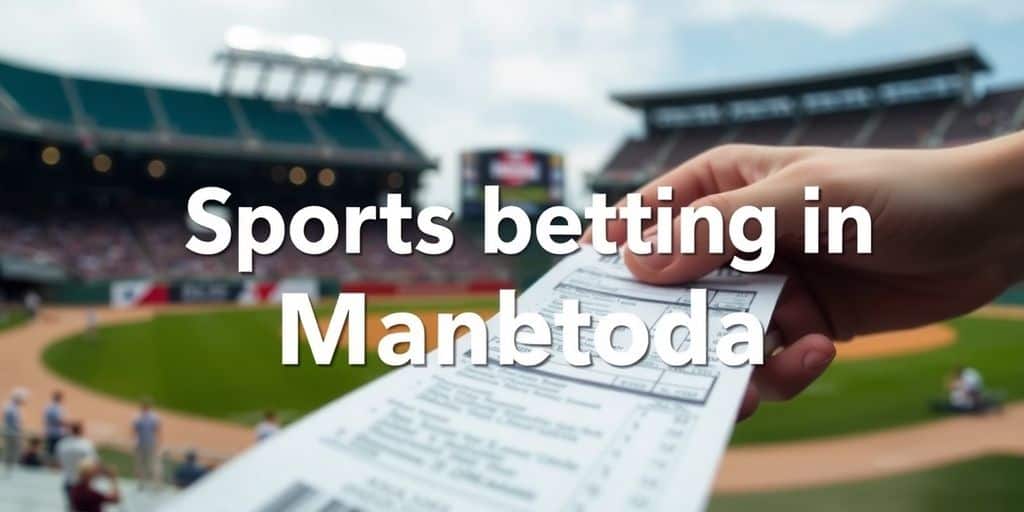 Close-up of a sports betting ticket with a baseball scene.