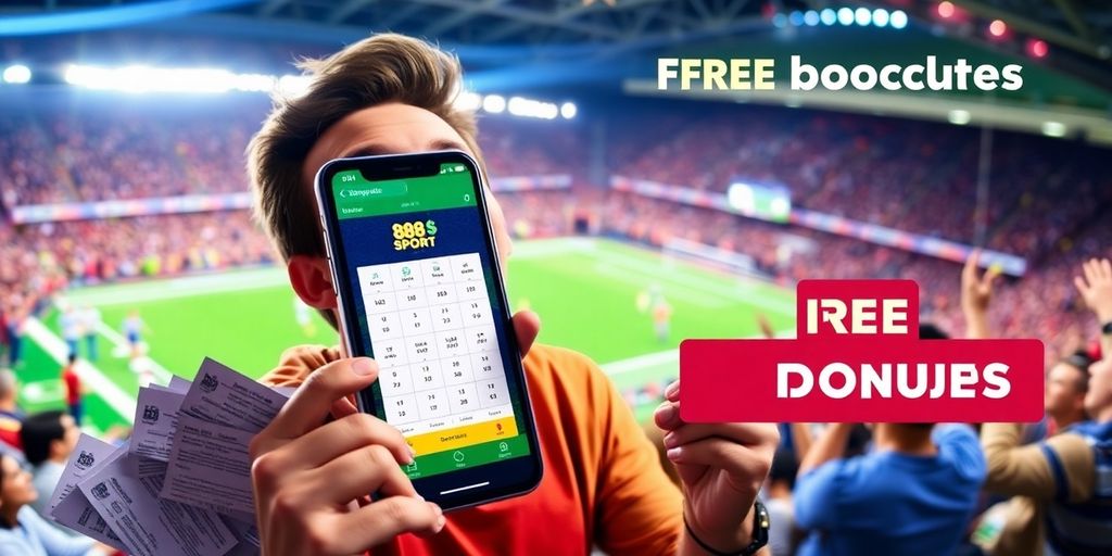 Person celebrating a sports betting win with 888sport.