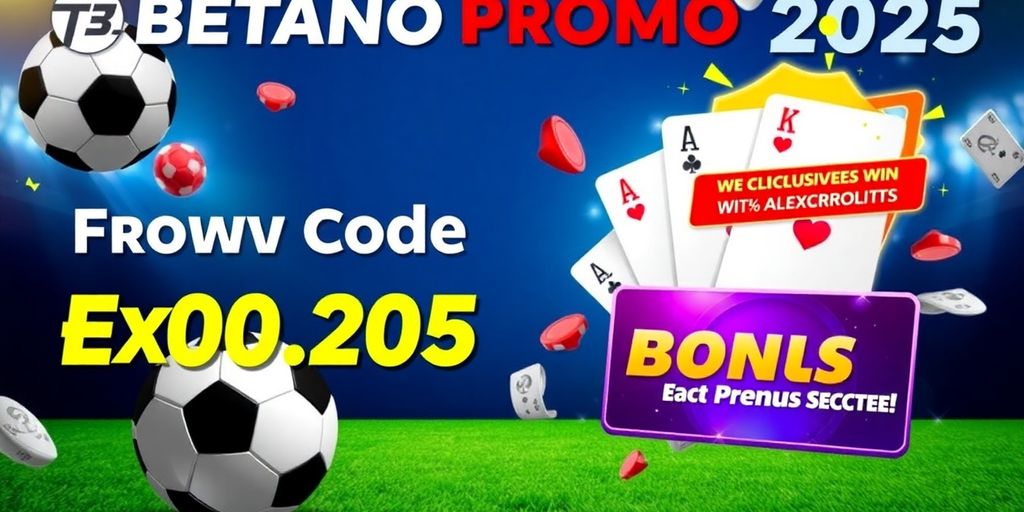 Exciting promotional image of sports and bonuses for Betano.