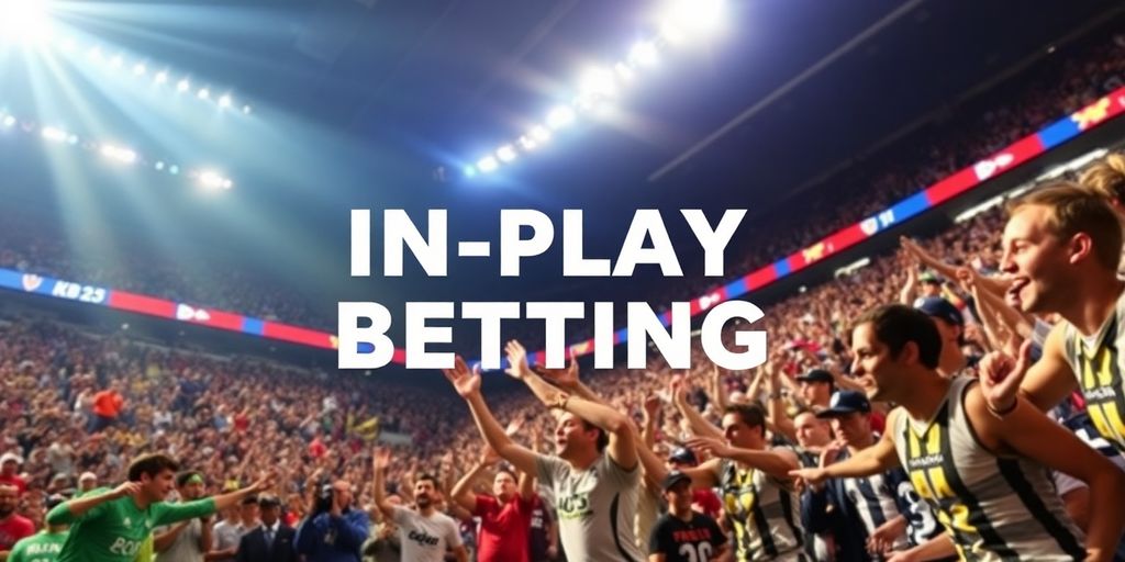 Exciting sports event capturing live betting action.