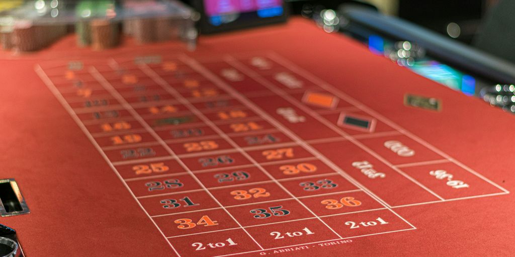 a red table with a lot of numbers on it