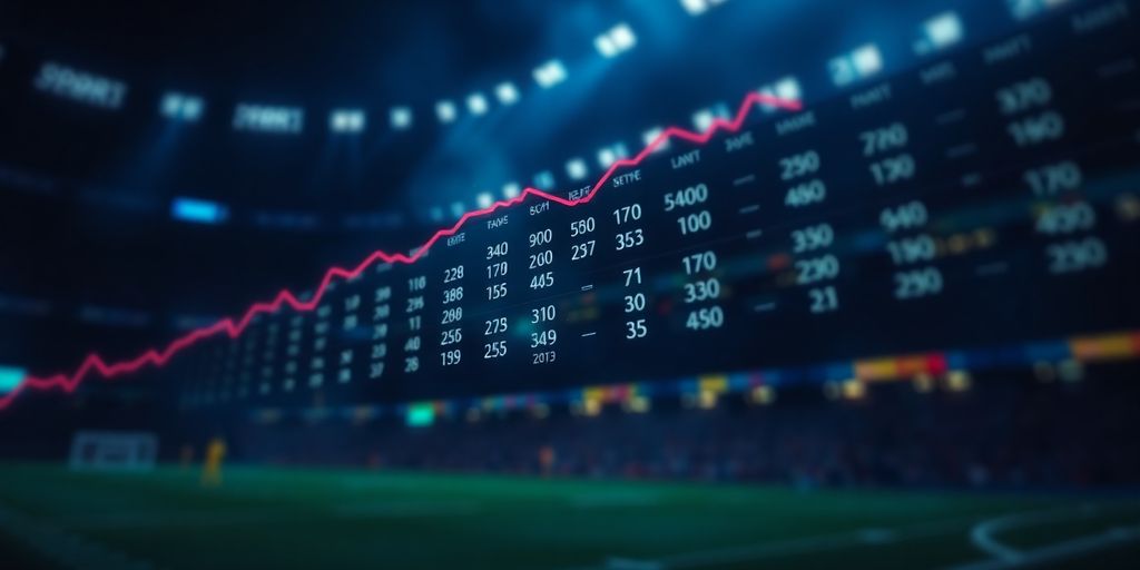 Sports betting moneyline odds visualized with winning payouts.