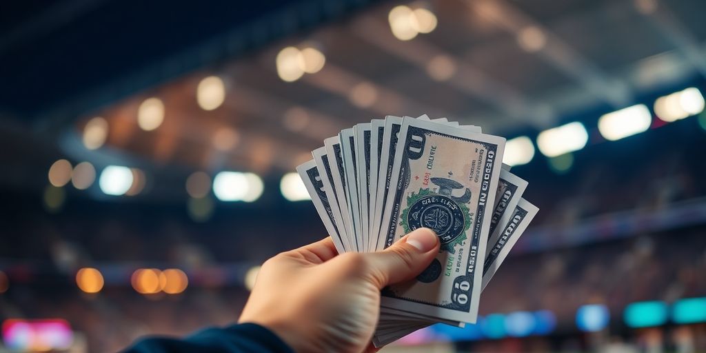 Sports betting odds with moneyline.