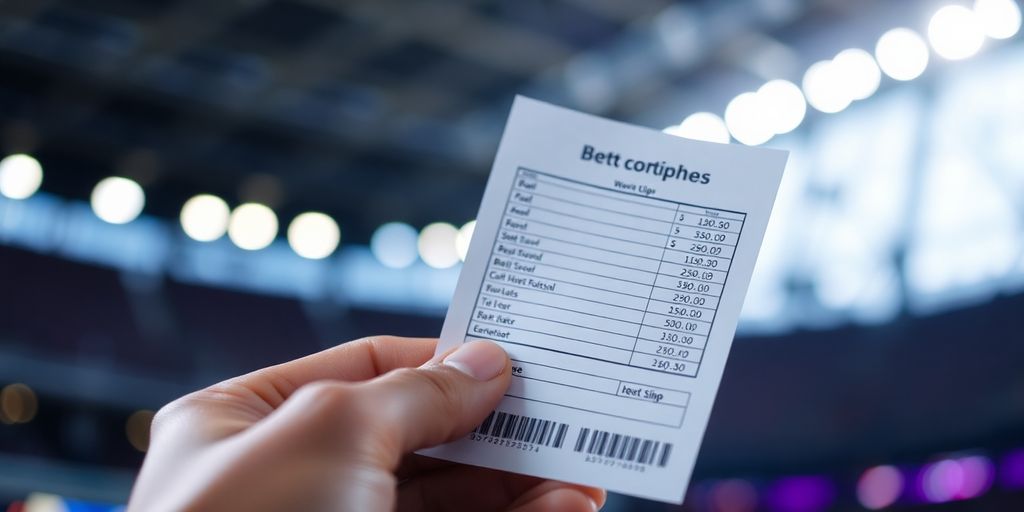 Man placing bets at stadium
