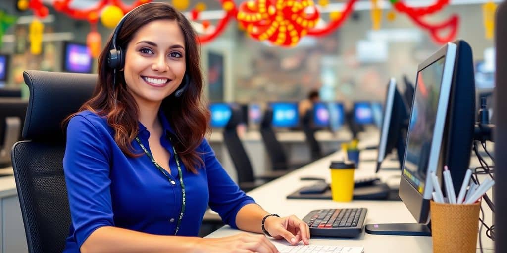 Customer support agent assisting players at FanDuel Casino Canada.