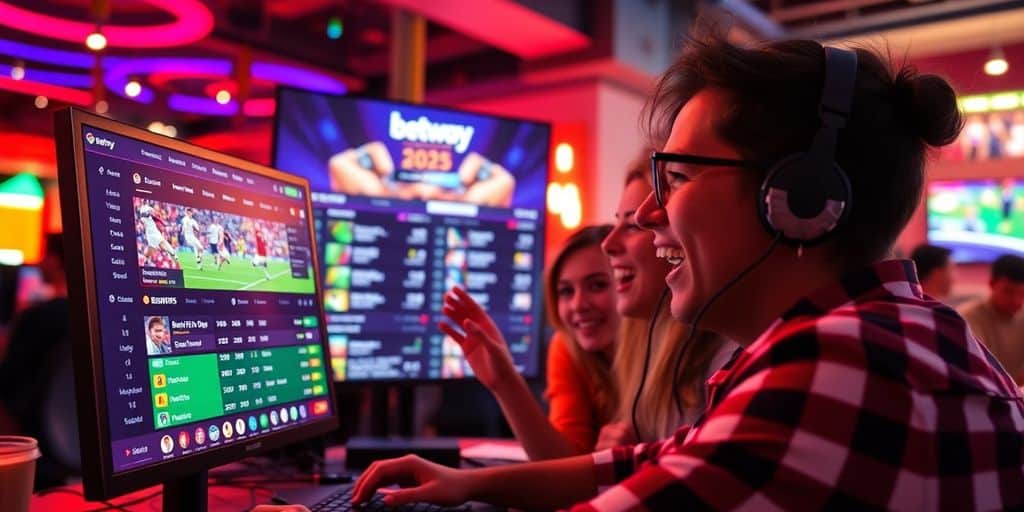User engaging with the Betway betting platform in 2025.