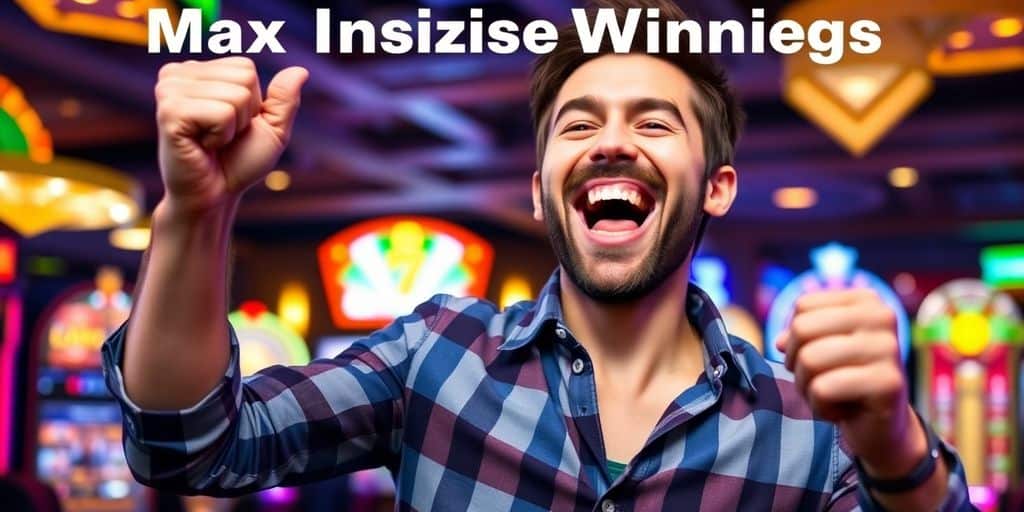 Person celebrating a casino win with excitement.